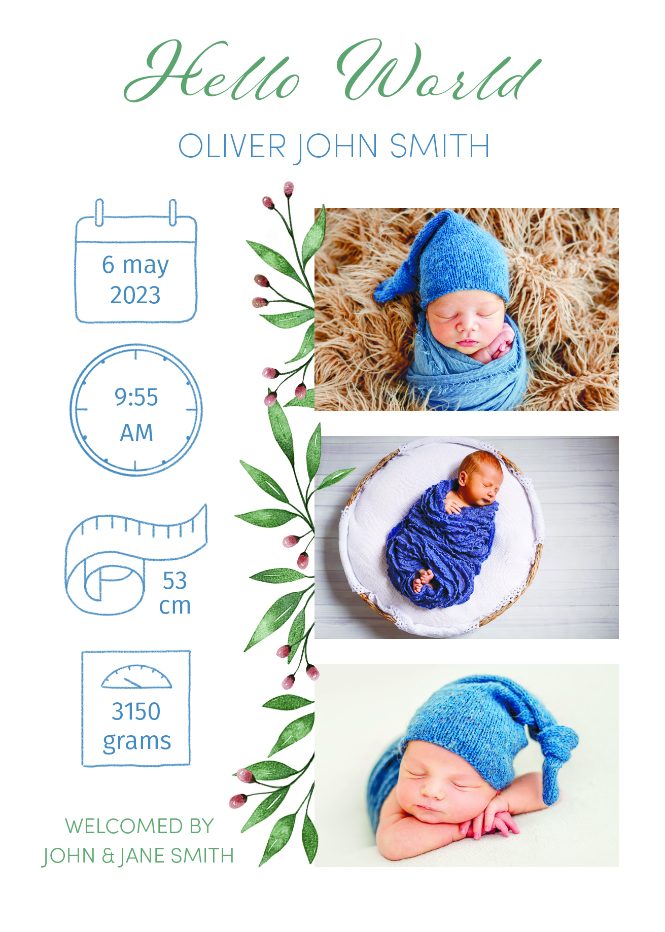 Birth Canvas Example 1